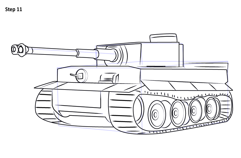 重戦車の描き方 タンクの描き方 段階的デザイン