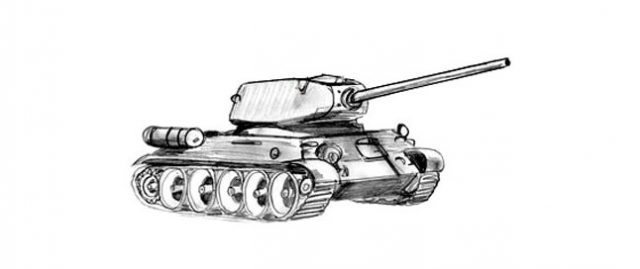 重戦車の描き方 タンクの描き方 段階的デザイン