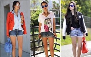 Модні джинсові шорти - 5 варіантів жіночих шортів з фото