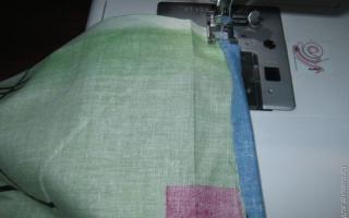 横開きカバーの縫い方：縫い方説明書
